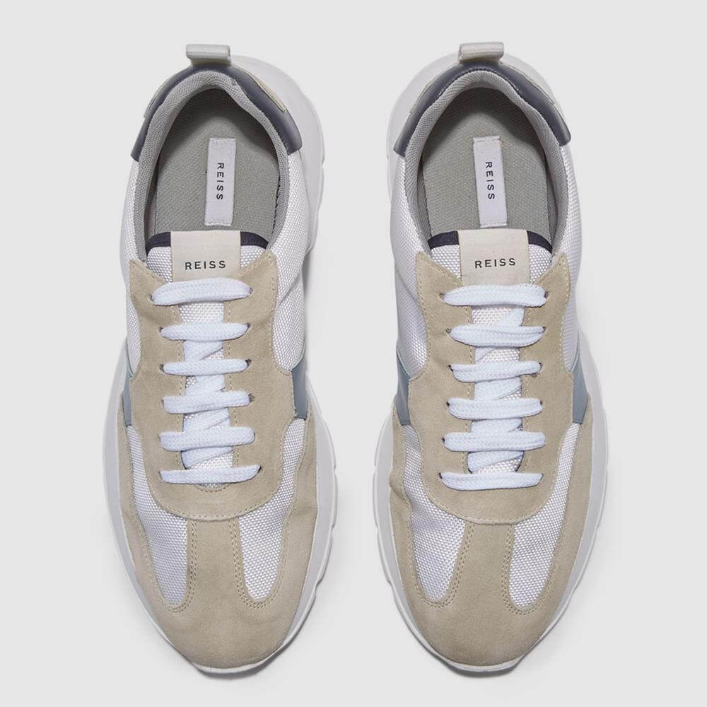 Reiss hot sale white trainers